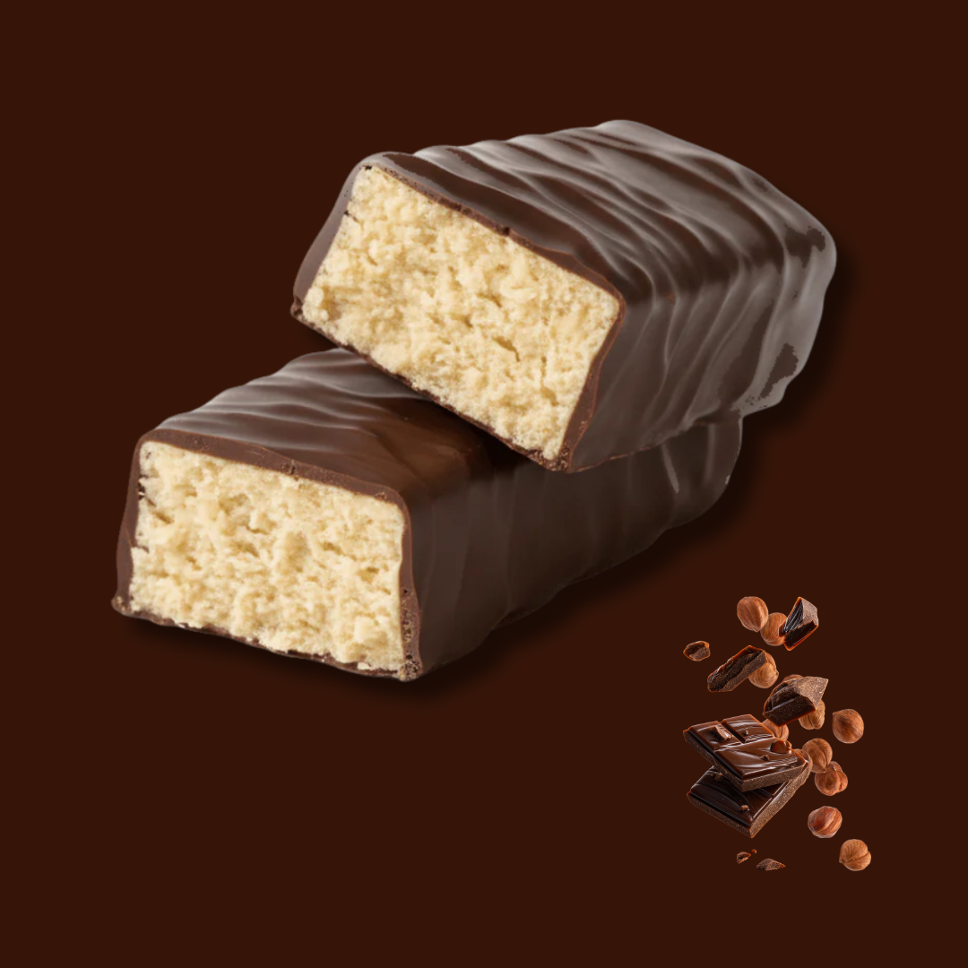 BARRE DE RÉCUPÉRATION PROTÉINÉE 36G Saveur Chocolat/Noisette avec collagène